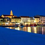 Town Of Biograd Evening View At Blue Hour