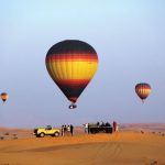 Hot Air Balloon Flight, Breakfast & Classic Land Rover Desert Drive